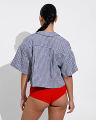 Leisure Shirt - Gingham: Varsity / Coconut