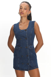 LIONESS L'Esprit Mini Dress Indigo